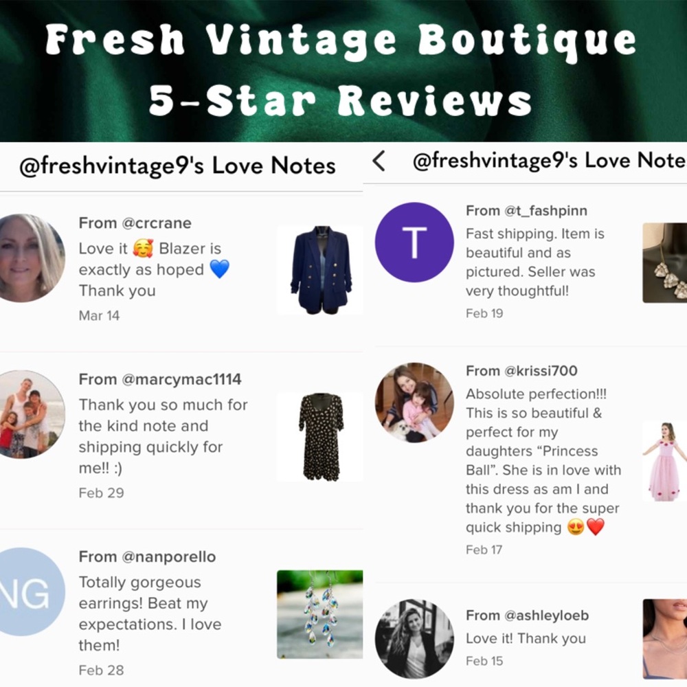 Meet your Posher, Fresh Vintage Boutique, 5 Star Seller, Posh Ambassador II - Picture 5 of 9